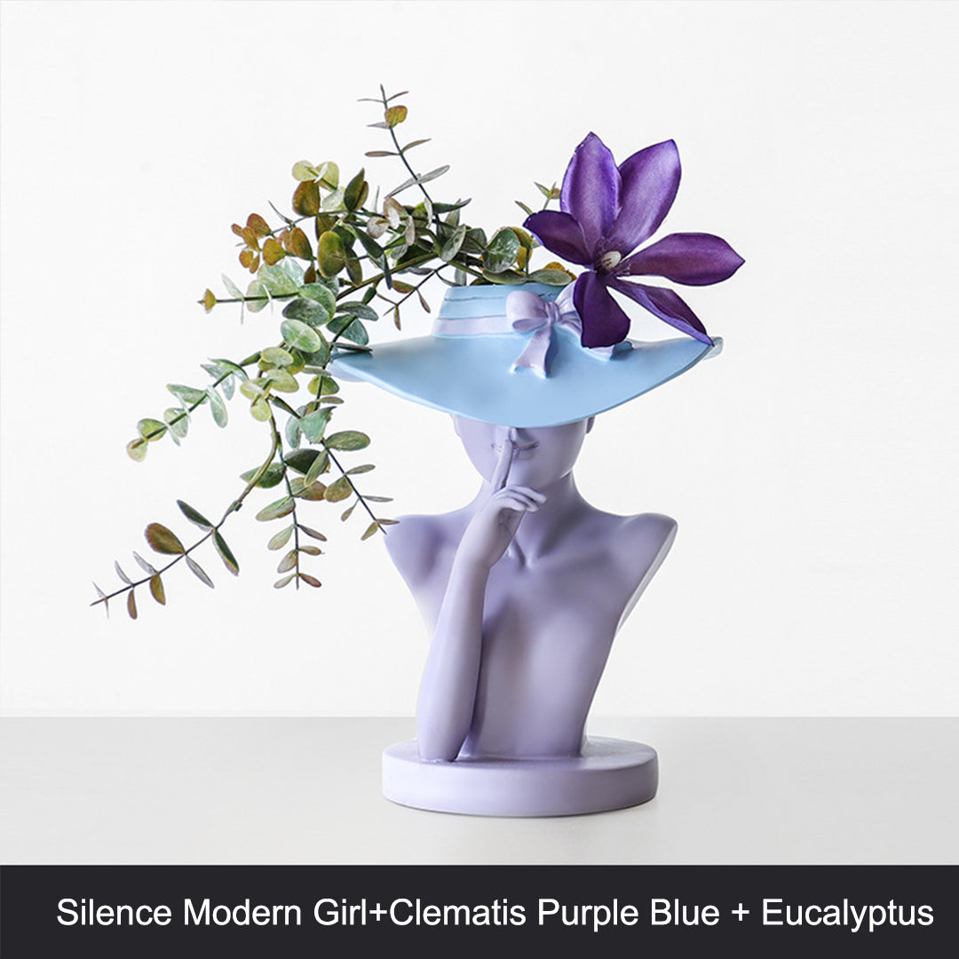 💥Special sale - Modern Girl Statue Flower Vase