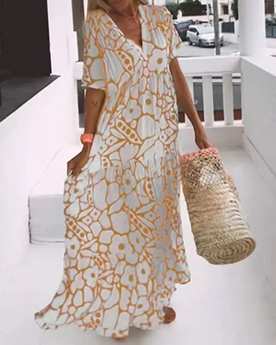 🔥LAST DAY 63% OFF🔥🔥Women's Casual Floral Swing Dress Summer Dress