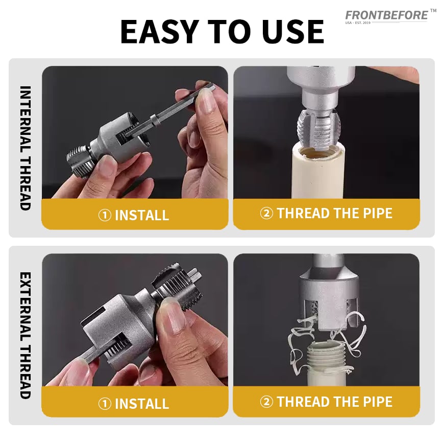 🔥Limited time offer, last day 51% of🔥Integrated Internal & External Pipe Threading Tool