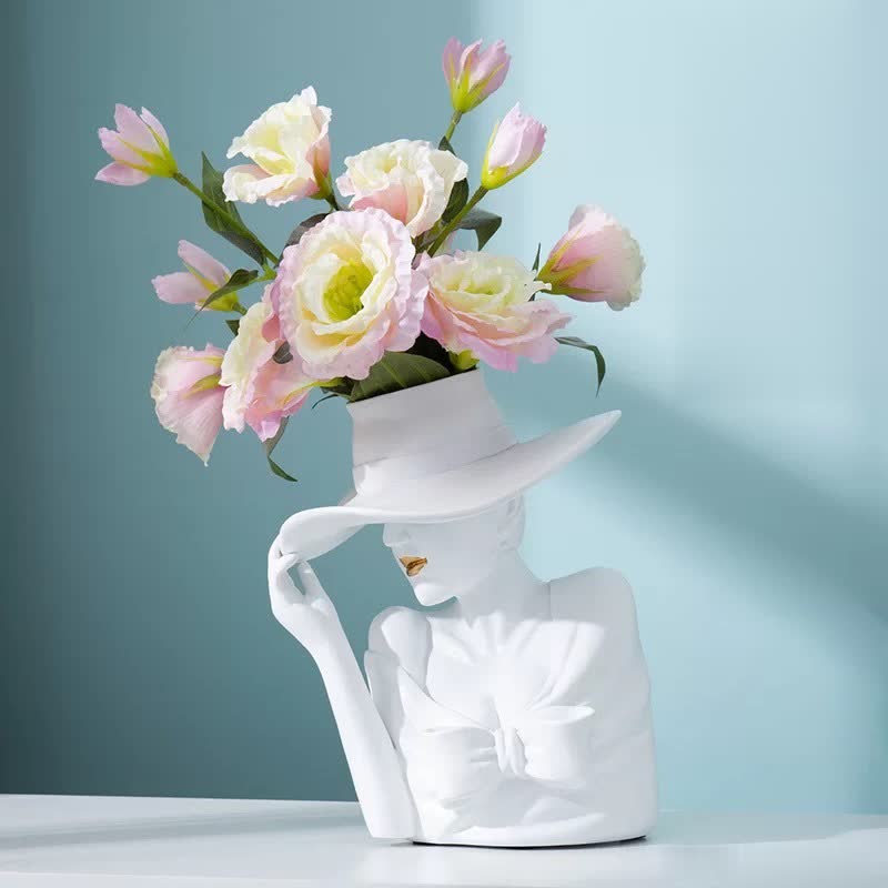 💥Special sale - Modern Girl Statue Flower Vase