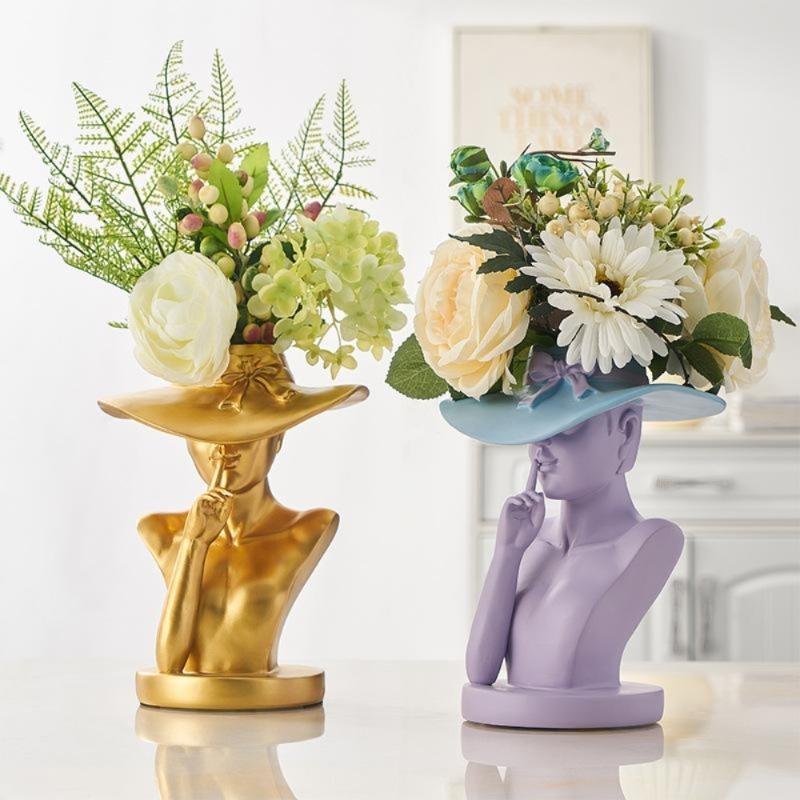 💥Special sale - Modern Girl Statue Flower Vase