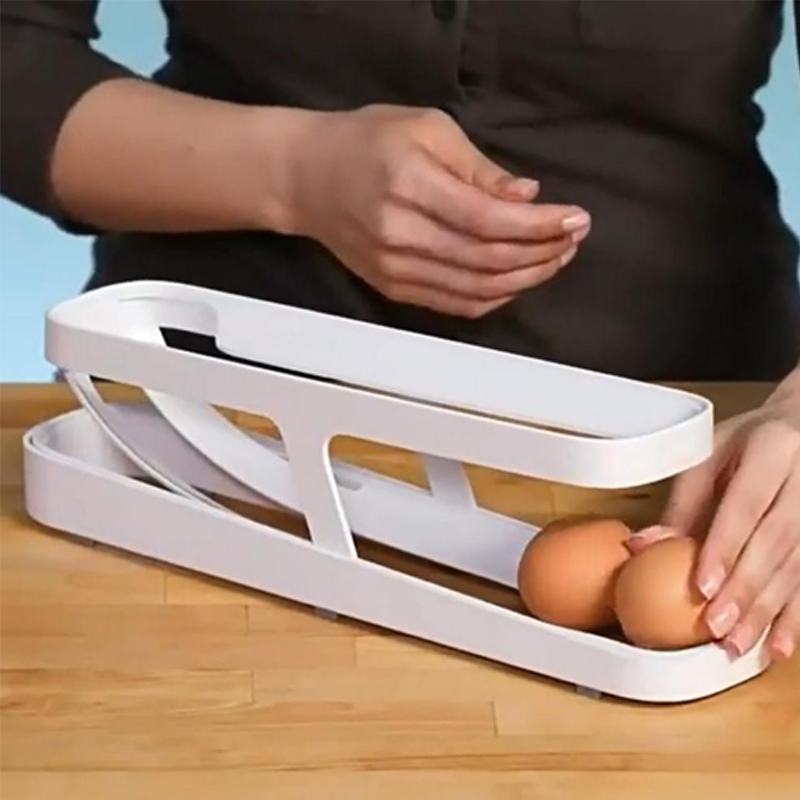 Wyhsports - Automatic Scrolling Egg Rack Holder Storage Box