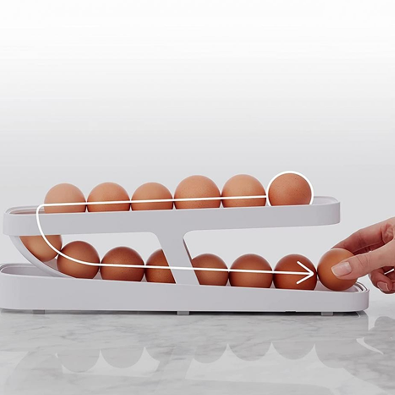 Wyhsports - Automatic Scrolling Egg Rack Holder Storage Box