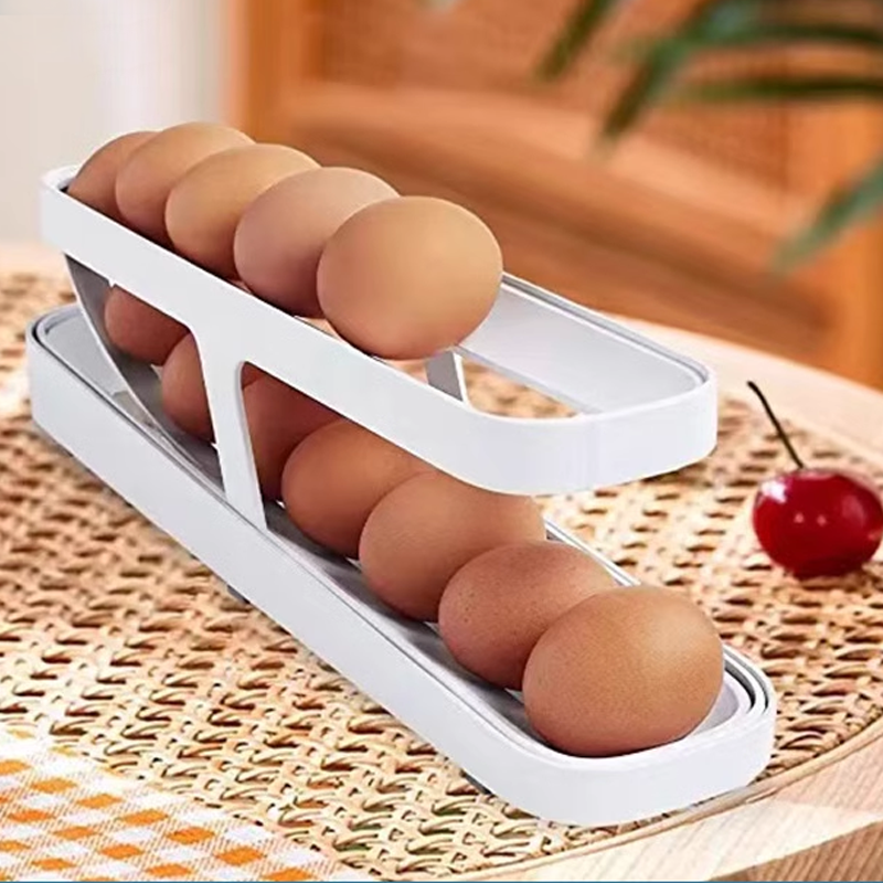 Wyhsports - Automatic Scrolling Egg Rack Holder Storage Box