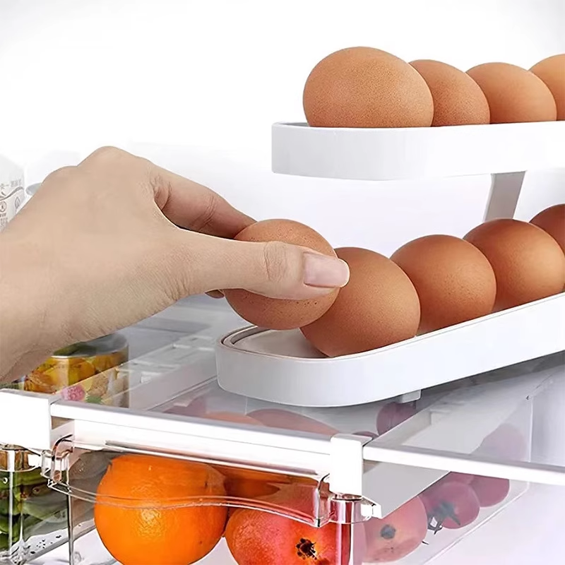 Wyhsports - Automatic Scrolling Egg Rack Holder Storage Box
