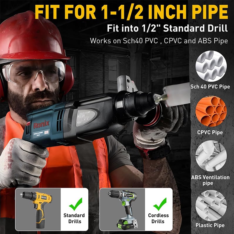 💖🔥Limited time offer, last day 53% off🔥Heavy Duty Pipe Reaming Drill Bits