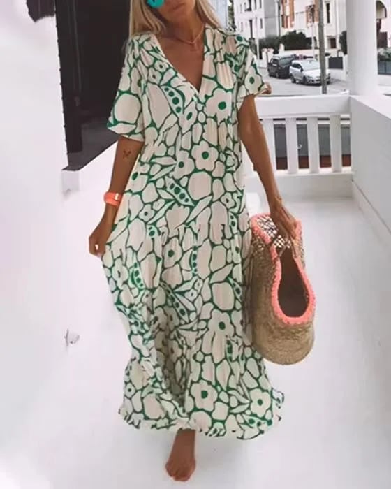 🔥LAST DAY 63% OFF🔥🔥Women's Casual Floral Swing Dress Summer Dress