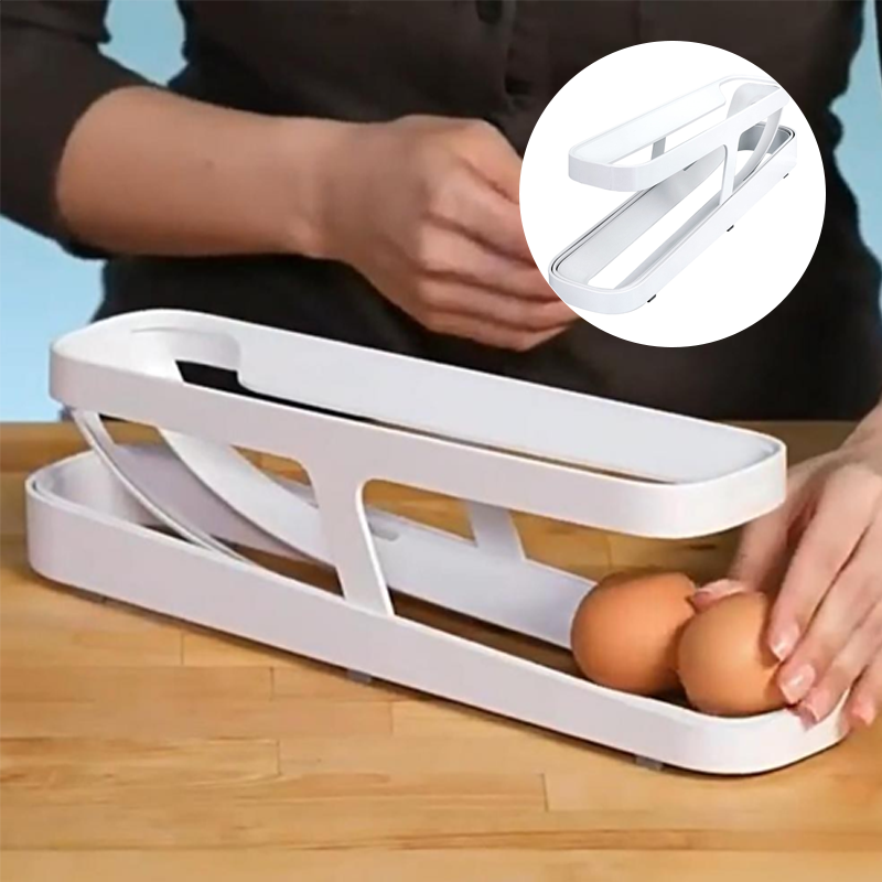 Wyhsports - Automatic Scrolling Egg Rack Holder Storage Box