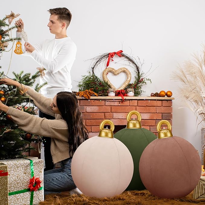 š„Special sale - Giant Inflatable Velvet Christmas Balls