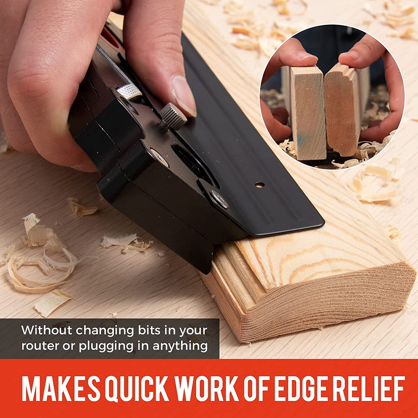 💥Special sale - Chamfer Plane - Woodworking Edge Corner Flattening Tool