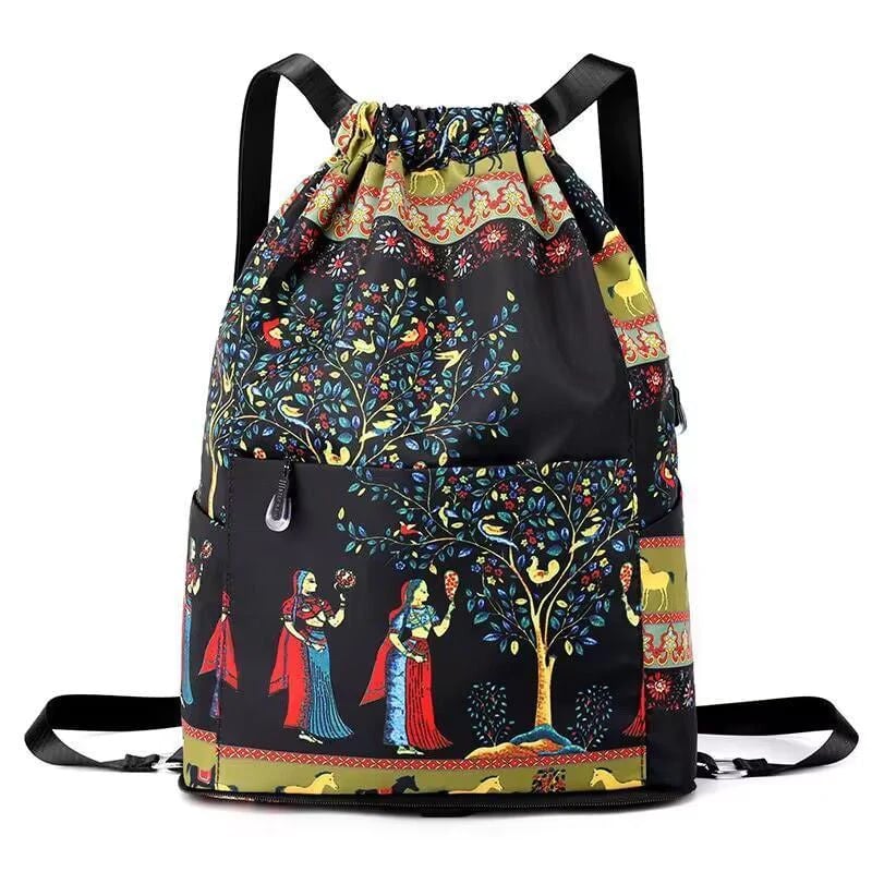 💥Special sale - Drawstring foldable large capacity wet and dry separation travel sports backpack