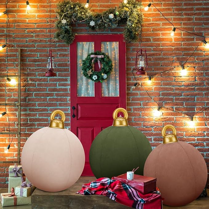 š„Special sale - Giant Inflatable Velvet Christmas Balls