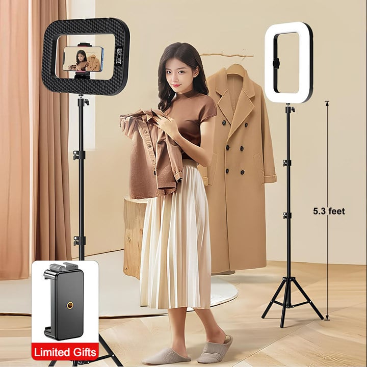 Rechargeable Selfie Portable Ring Light – Adjustable Bicolor Fill Light