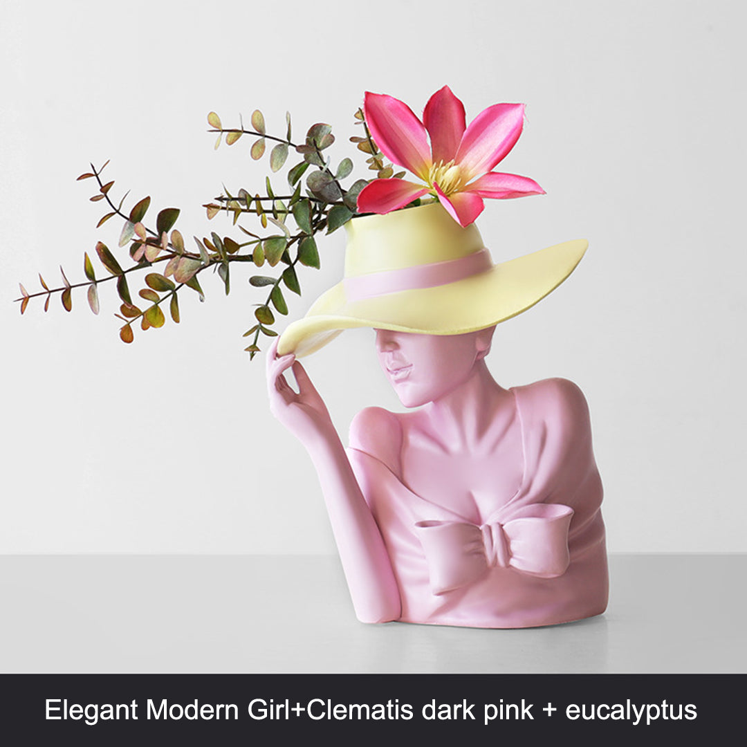 💥Special sale - Modern Girl Statue Flower Vase