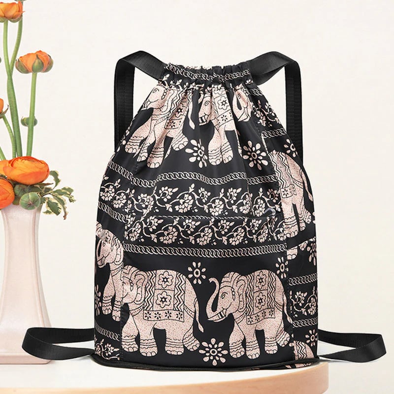 💥Special sale - Drawstring foldable large capacity wet and dry separation travel sports backpack