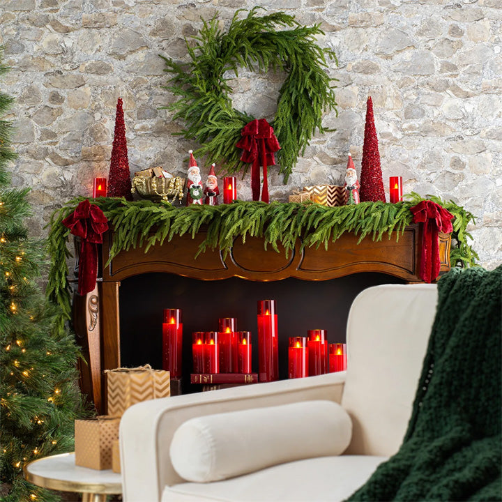 💥Special sale - real touch deluxe norfolk pine garland