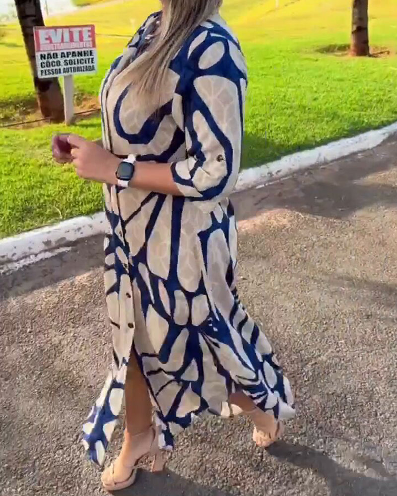 🔥LAST DAY 56% OFF🔥🔥Fashion print shirt dress