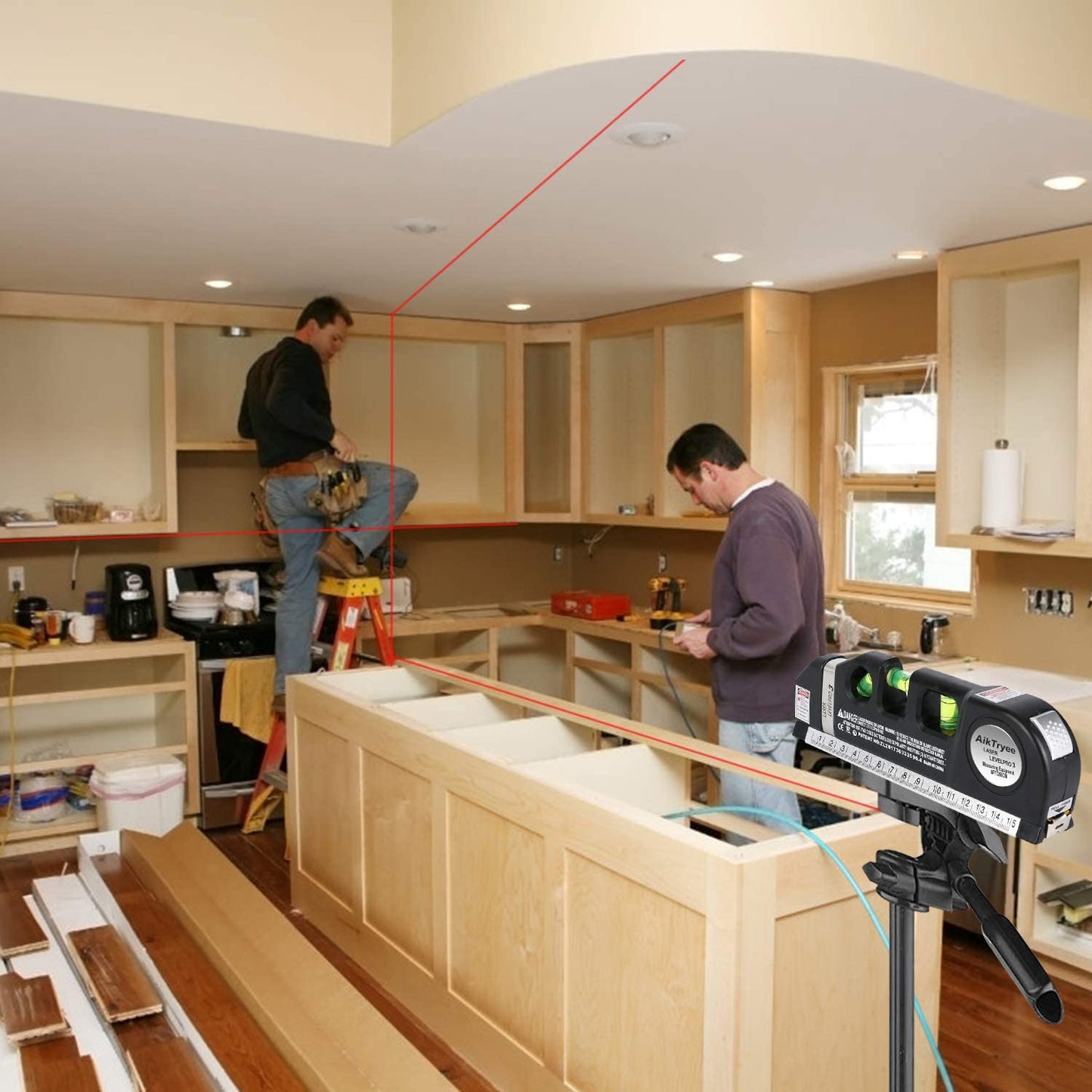 Wyhsports - Laser Level Ruler Multi-functional Household Infrared Decoration