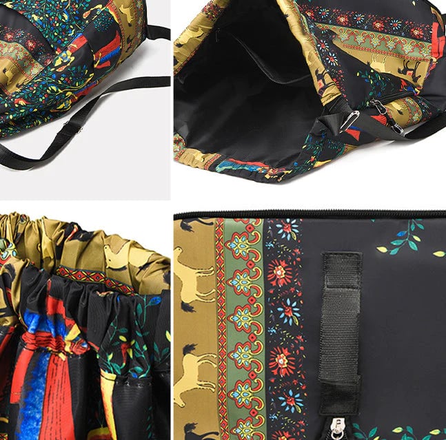 💥Special sale - Drawstring foldable large capacity wet and dry separation travel sports backpack