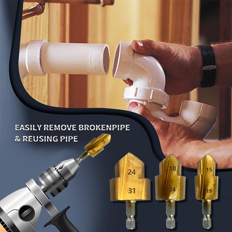💖🔥Limited time offer, last day 53% off🔥Heavy Duty Pipe Reaming Drill Bits
