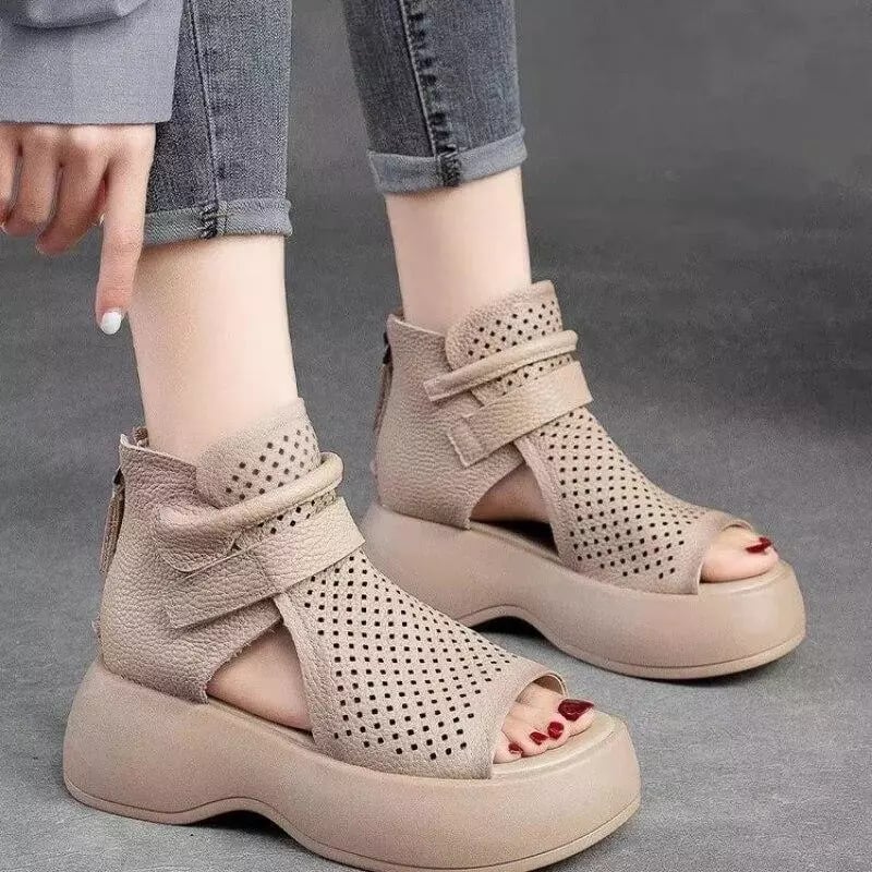 ð¥Special sale - Newest Women's Retro Soft PU Leather Sandalias