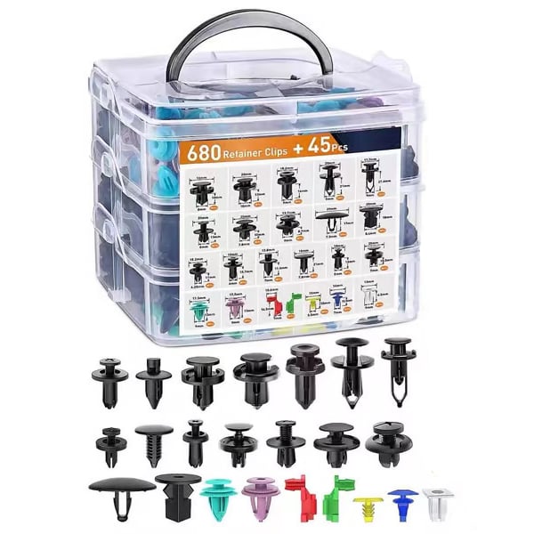 🏆🔥Limited time offer, last day 58% off🔥680Pcs Car Retainer Clips & Fastener Remover