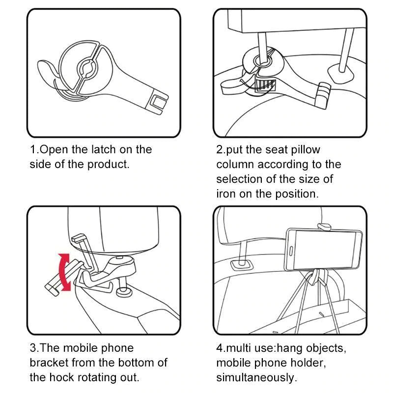 Wyhsports - Car seat hidden hook