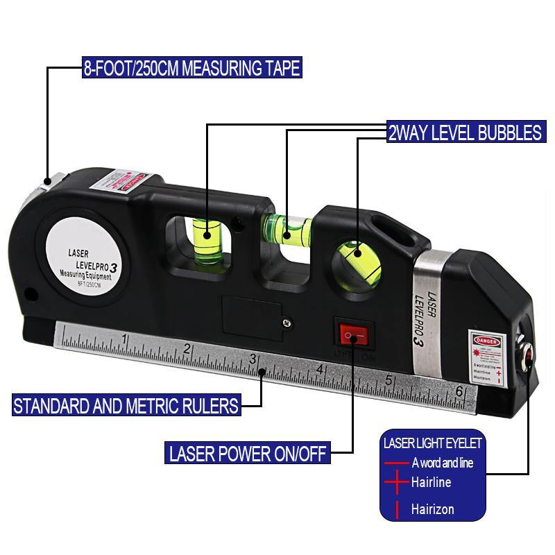 Wyhsports - Laser Level Ruler Multi-functional Household Infrared Decoration