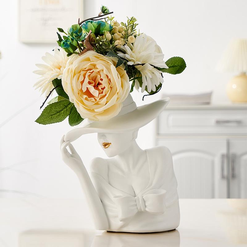 💥Special sale - Modern Girl Statue Flower Vase