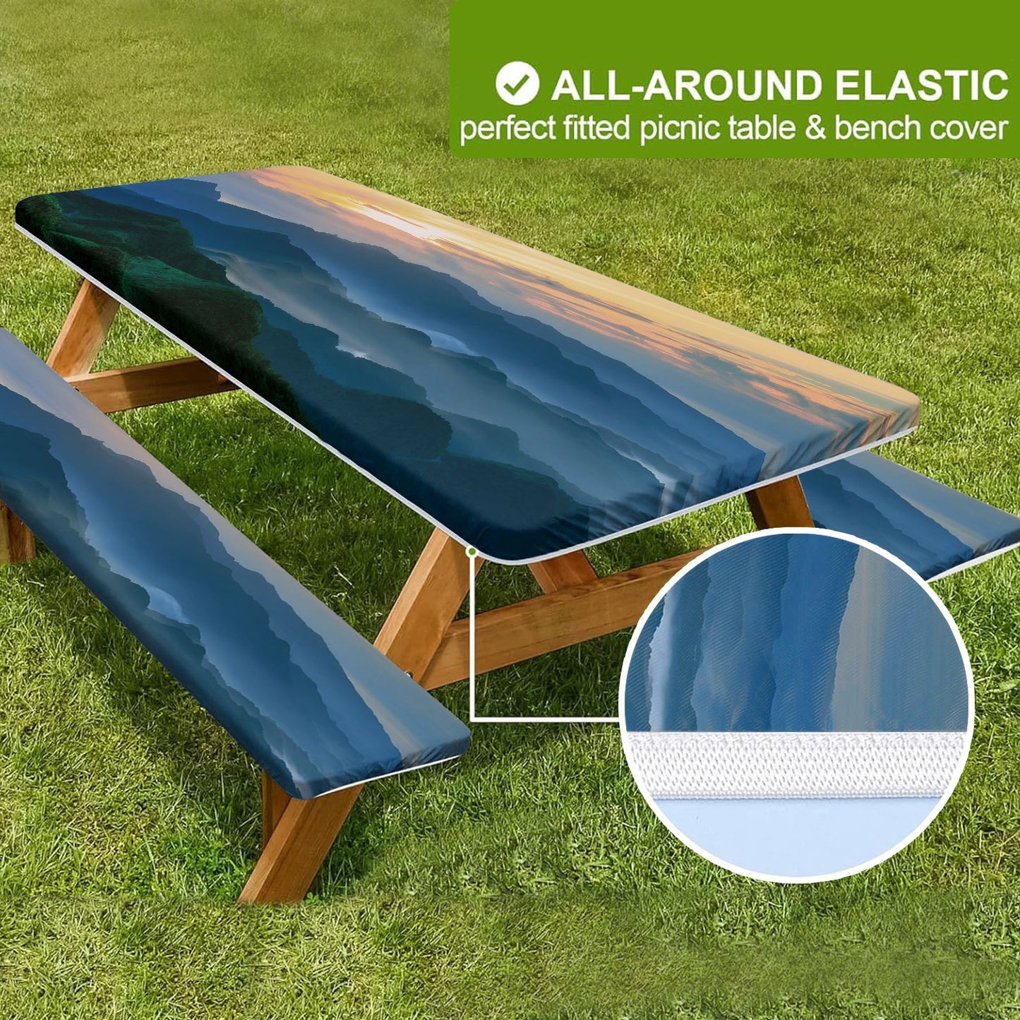 6ft Waterproof Picnic Table Covers