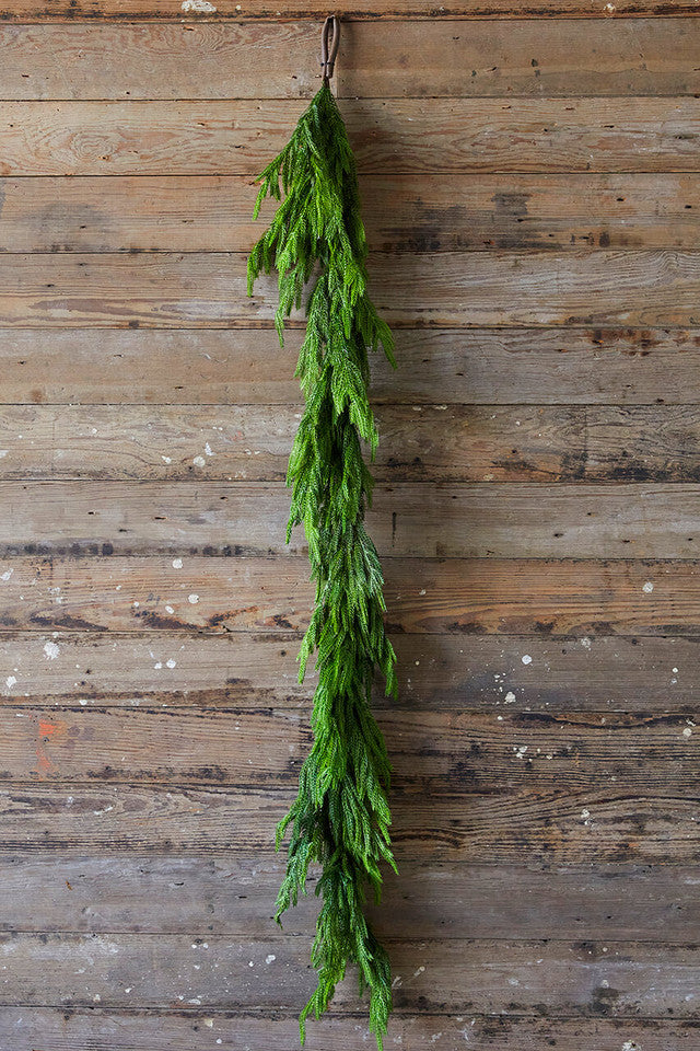 💥Special sale - real touch deluxe norfolk pine garland