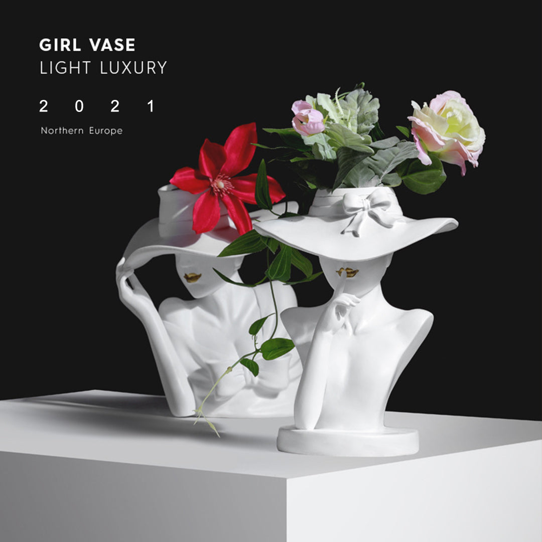 💥Special sale - Modern Girl Statue Flower Vase