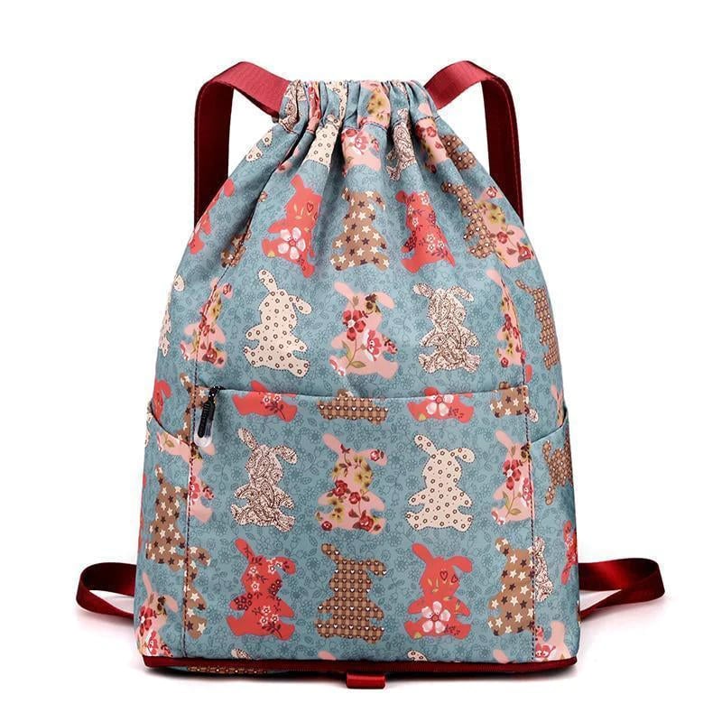 💥Special sale - Drawstring foldable large capacity wet and dry separation travel sports backpack