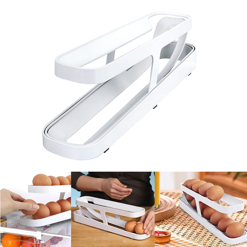 Wyhsports - Automatic Scrolling Egg Rack Holder Storage Box