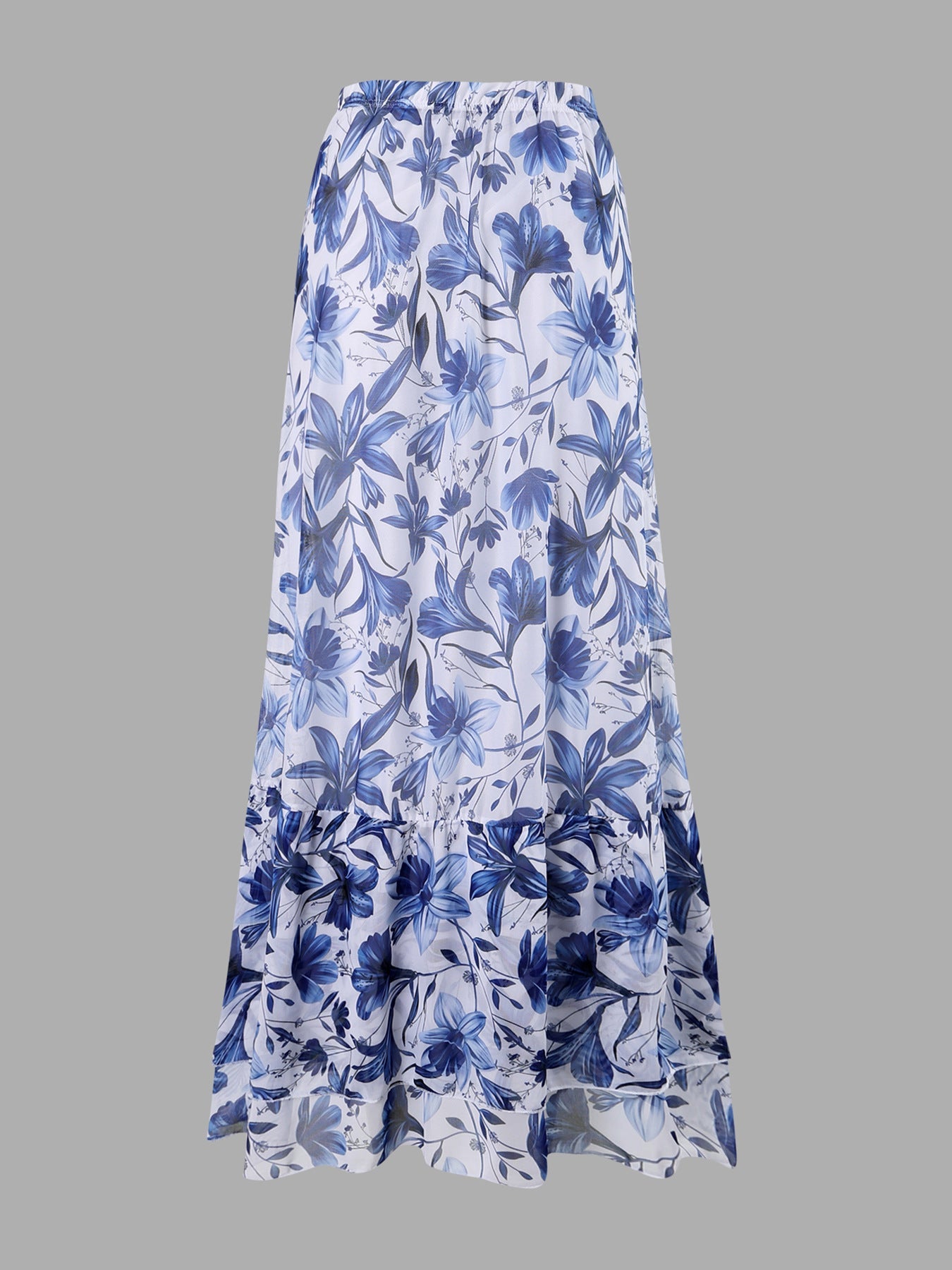 💖🔥Limited Time Hot Sale🌺blue and white porcelain swimsuit wrap skirt suits