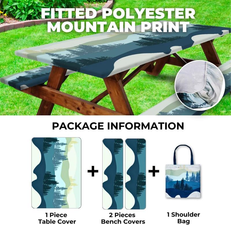 6ft Waterproof Picnic Table Covers