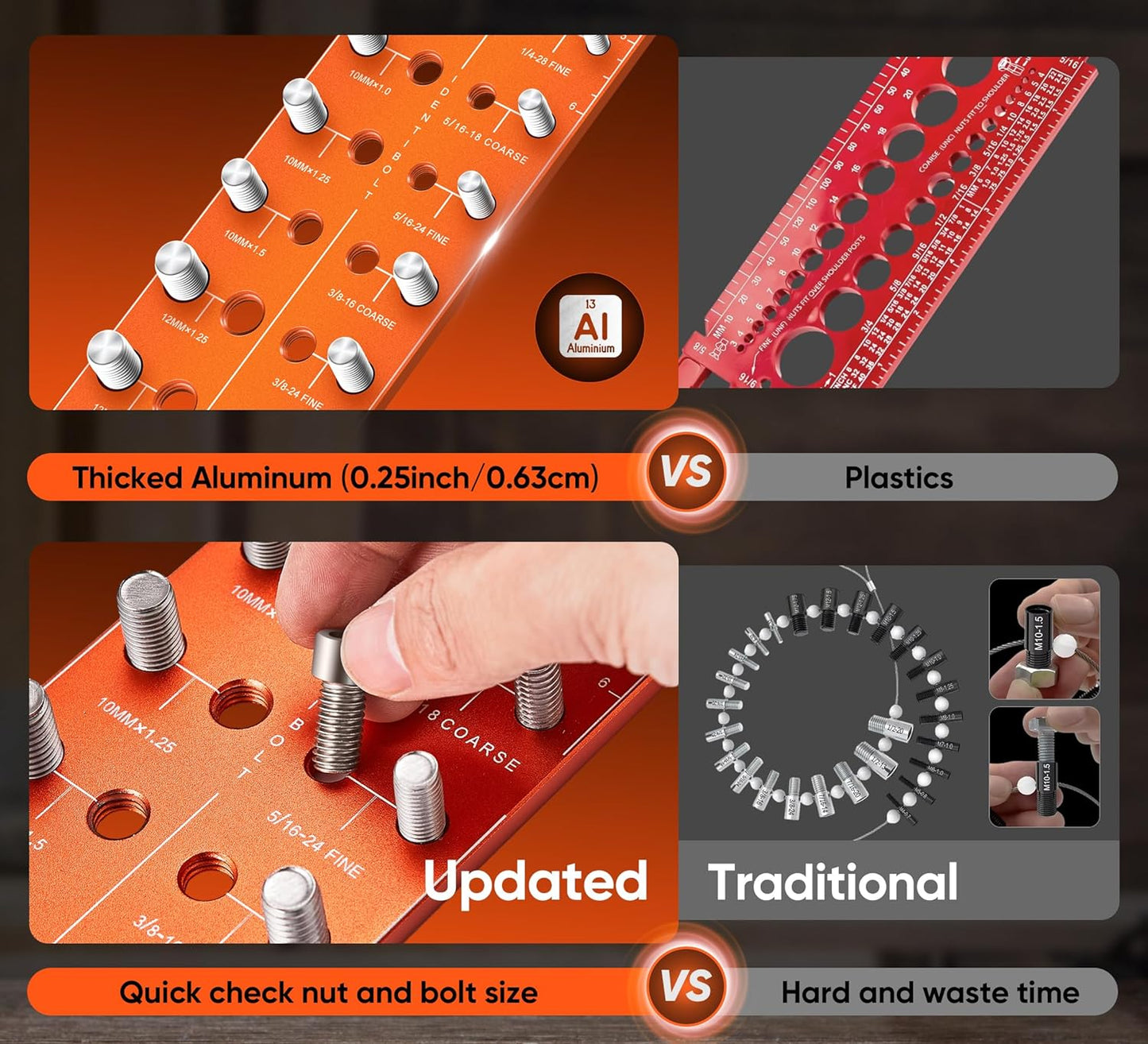ð¥LAST DAY 49% OFFð¥Nut and Bolt Thread Checker
