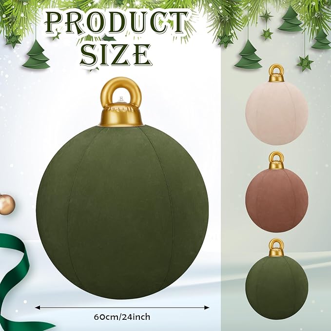 š„Special sale - Giant Inflatable Velvet Christmas Balls