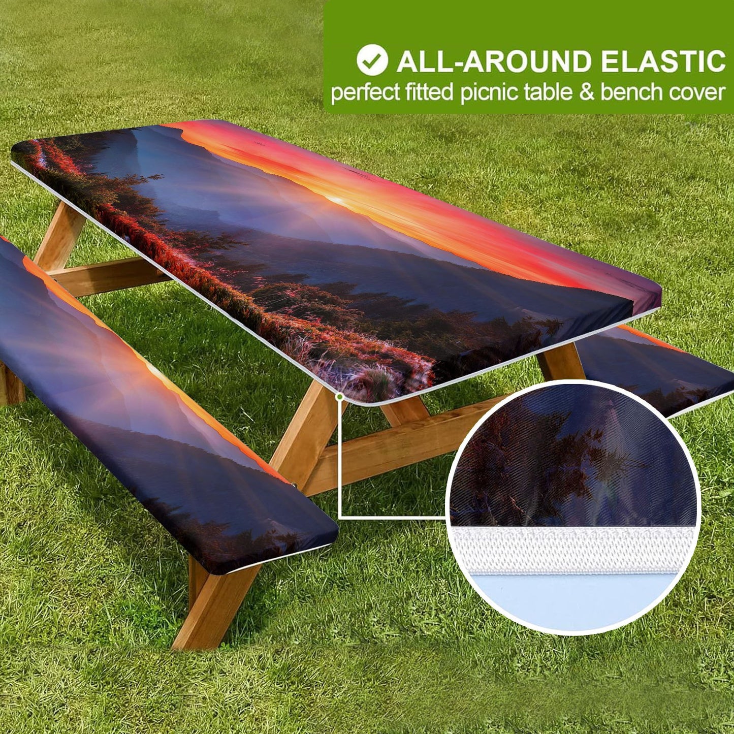 6ft Waterproof Picnic Table Covers