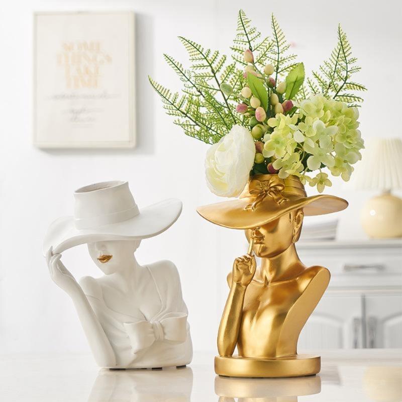 💥Special sale - Modern Girl Statue Flower Vase