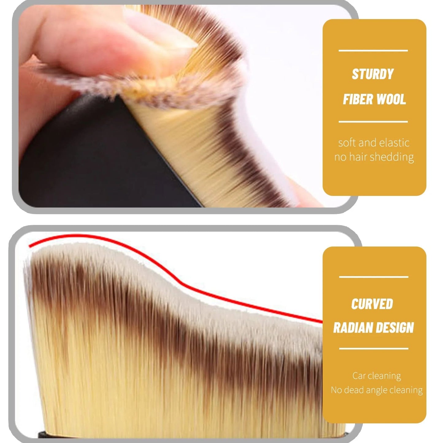 🔥LAST DAY 59% OFF🔥Exclusive Logo Customization🚗Car Interior Cleaning Multi-Tool Brush(2PCS)