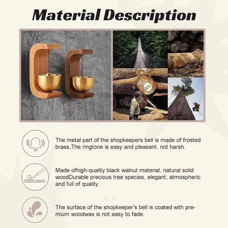 ð¥Last day limited time offer 52% offð¥ð¥Magnetic Wooden Wind Chime Doorbell Decoration