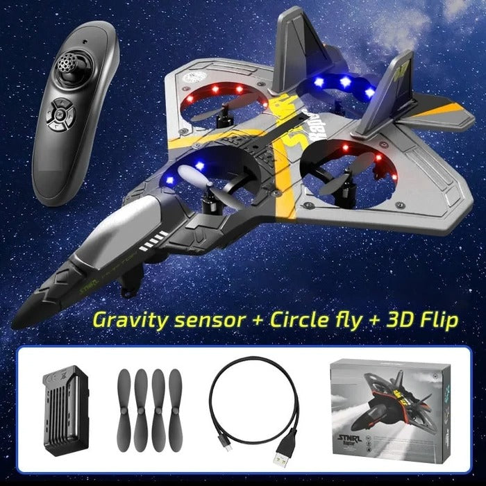 (๐2024 CHRISTMAS SALE - 70% OFF๐) V17 Jet Fighter Stunt RC Airplane โ๏ธ