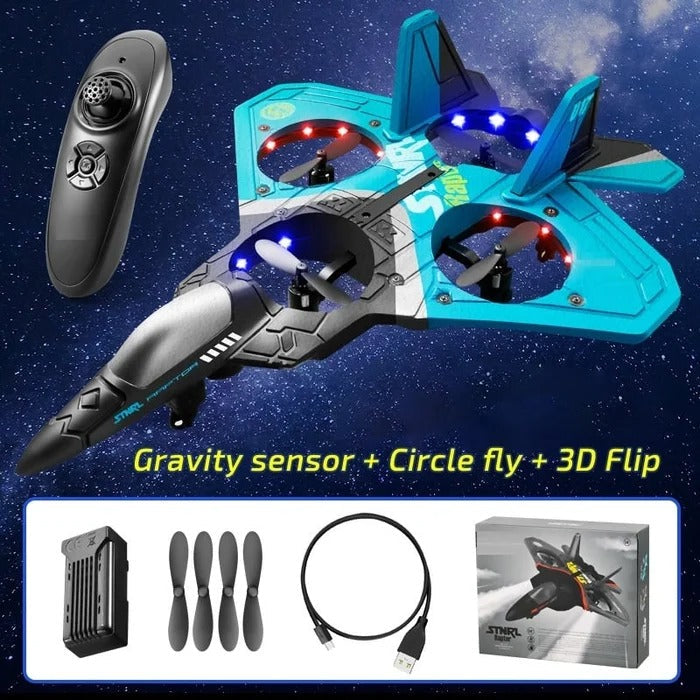 (๐2024 CHRISTMAS SALE - 70% OFF๐) V17 Jet Fighter Stunt RC Airplane โ๏ธ