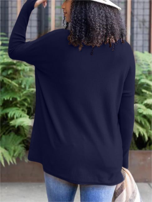 ✨This month's best-selling products💥LONG SLEEVE THUMBHOLE SWEATER POCKET TUNIC