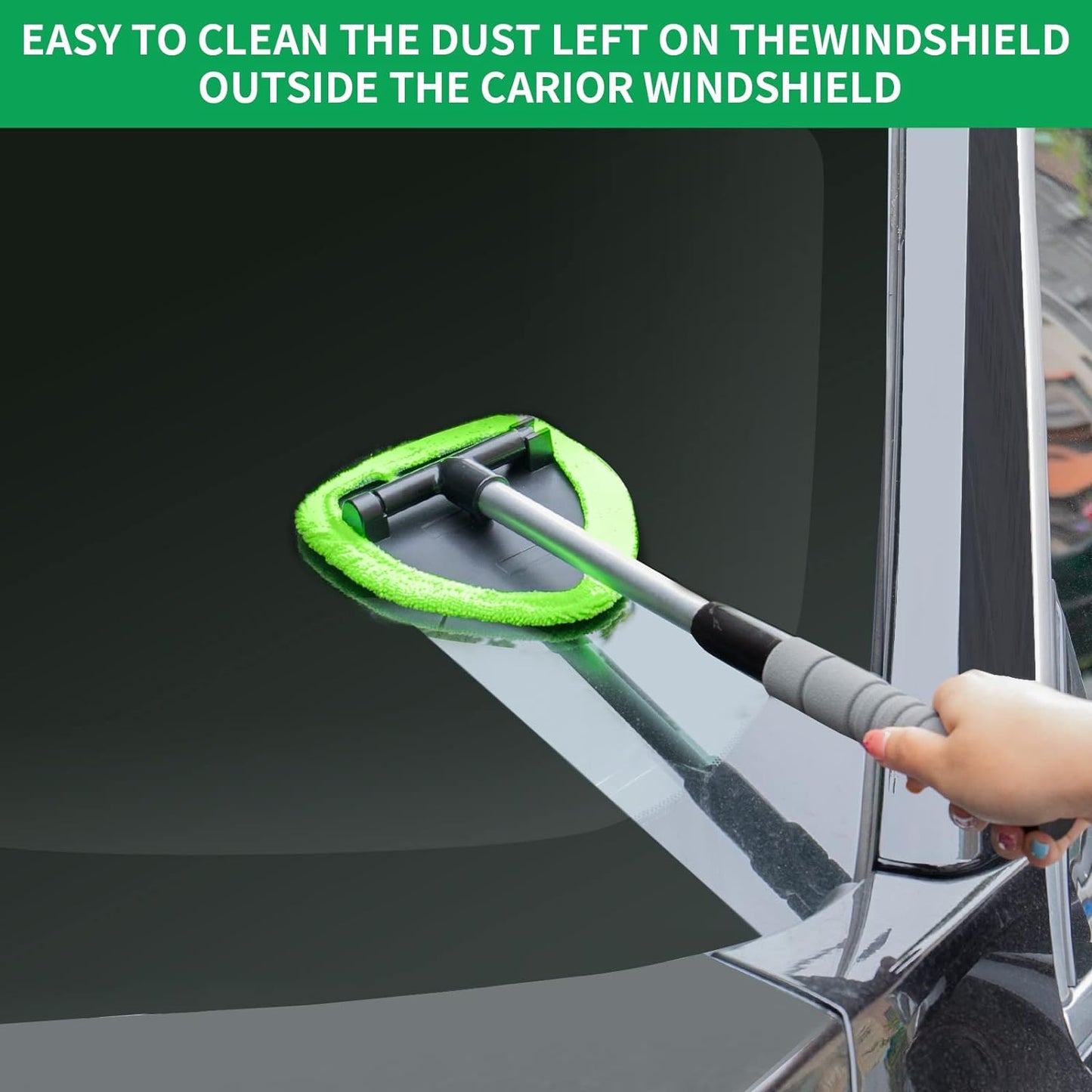 🔥Limited time offer, last day 53% off🎁Microfiber Car Windshield Cleaning Tool with Extendable Handle
