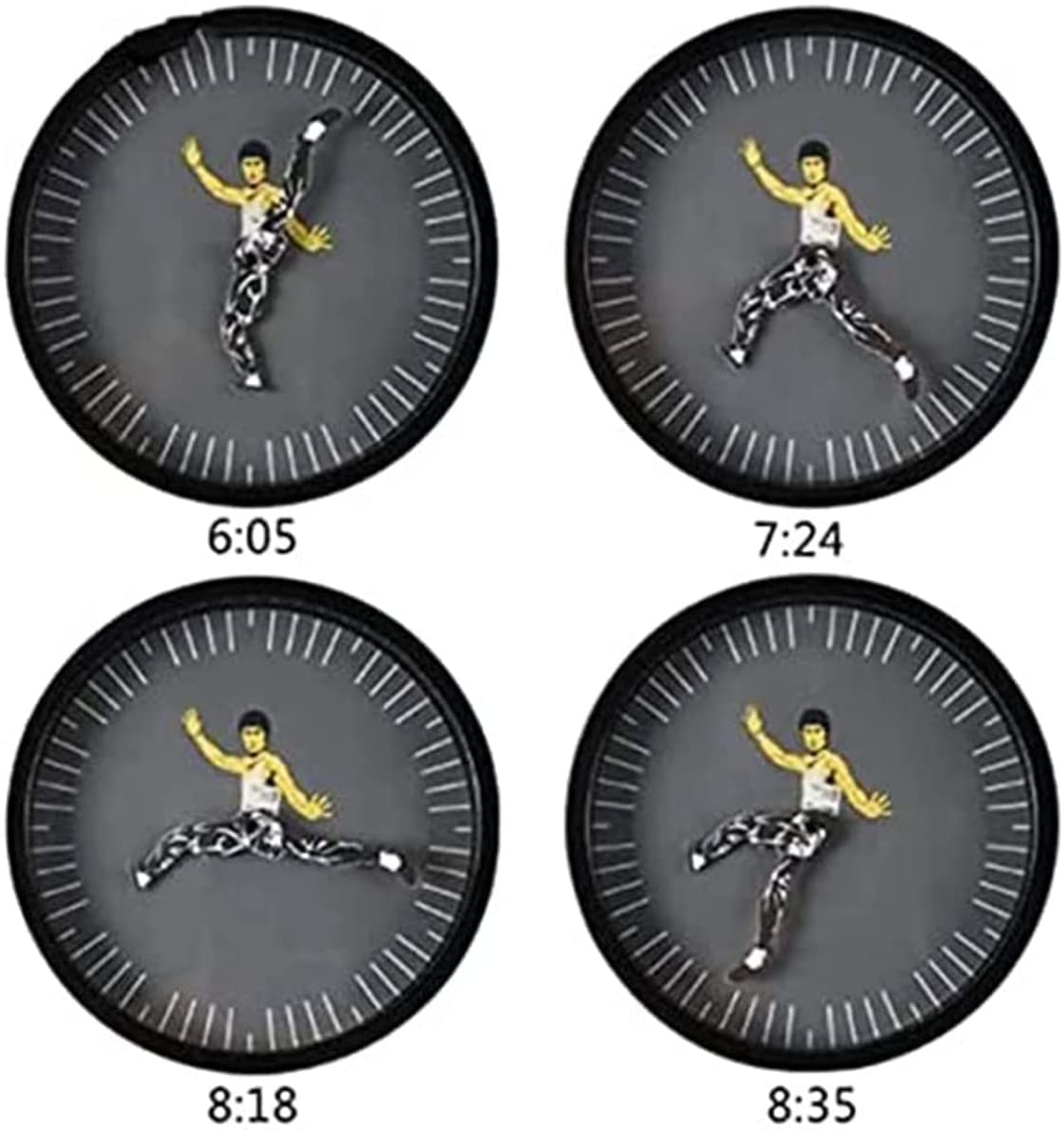 Wyhsports - Kung Fu Wall Clock Bruce Lee Home Decoration Personality Creative Round Clock