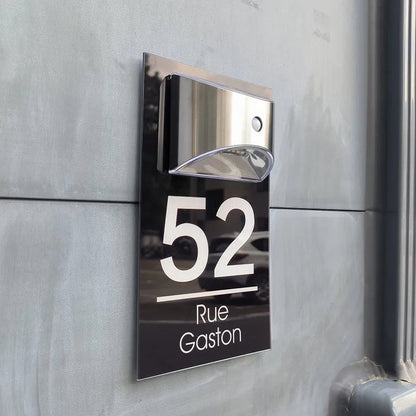 Wyhsports - Personalized Solar Modern Door Plaque