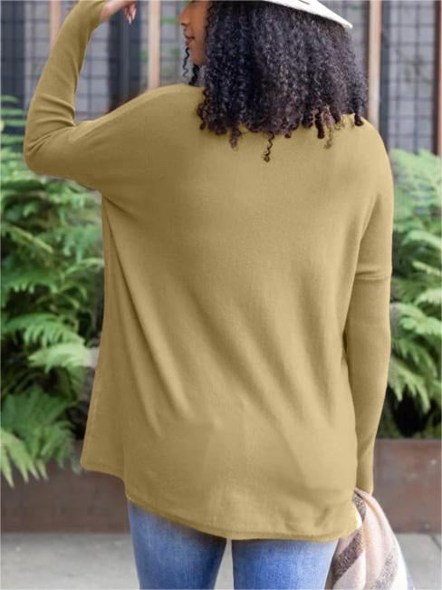 ✨This month's best-selling products💥LONG SLEEVE THUMBHOLE SWEATER POCKET TUNIC