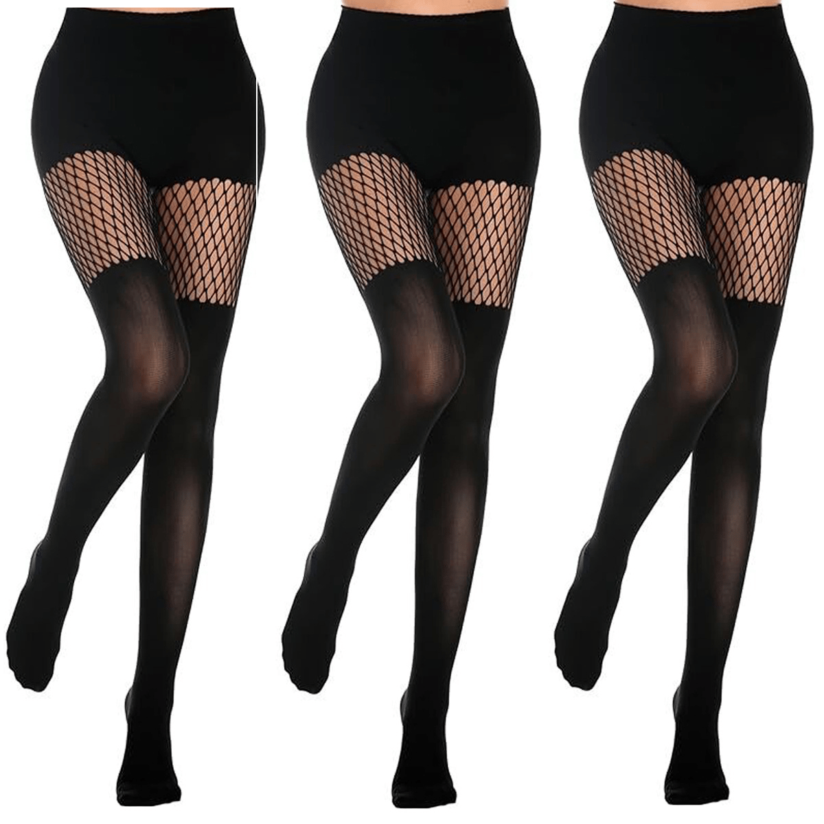 ✨Limited Time Hot Sale🔥Women's Sexy Fishnet Mock Thigh High Stockings